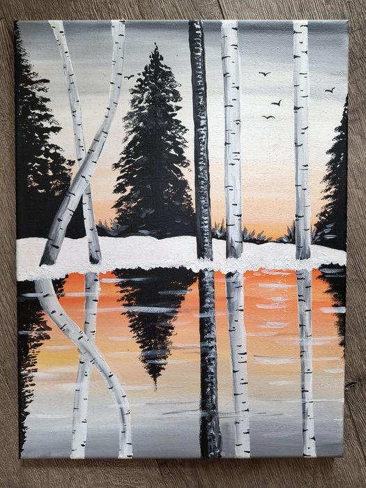 Ръчно рисувани акрилни картини