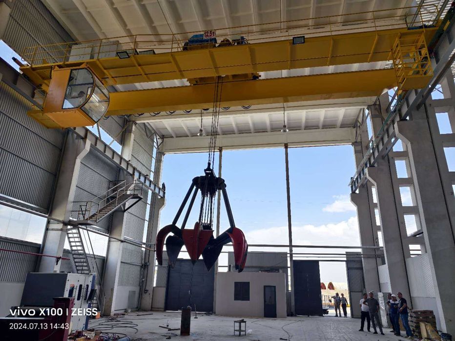 Грейферный кран,грейфер,кран с грейферным ковшом,кран с грейфером