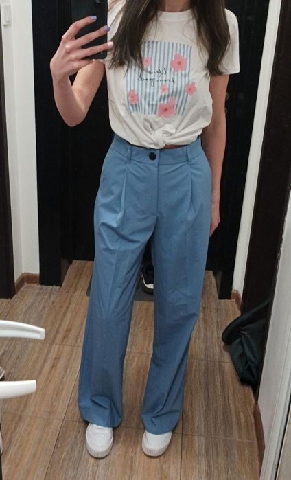 Панталон с висока талия Zara