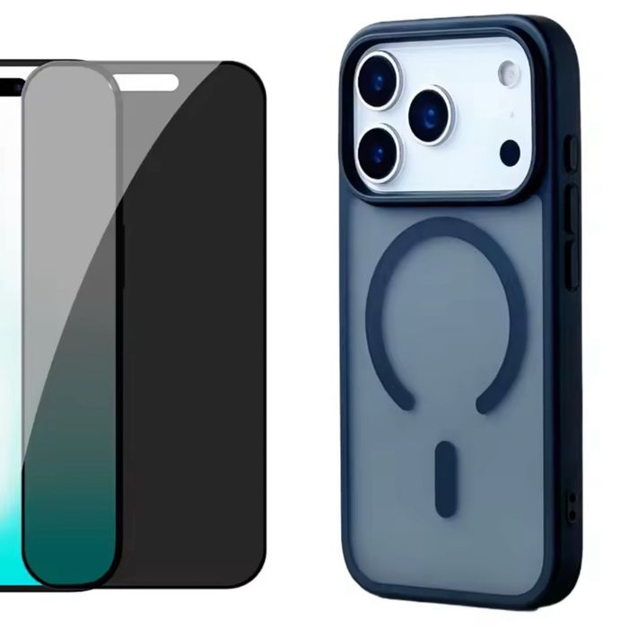 IPHONE 17 17 AIR 17 PRO 17 PRO MAX - Husa Magsafe Mata + Folie Sticla