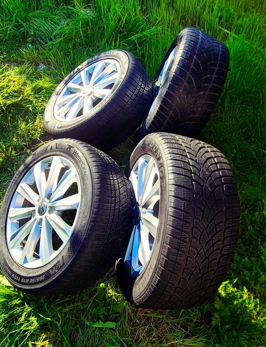 Оригинални джанти VW Touareg 19" 5x130 с зимни гуми – перфектни, Варна