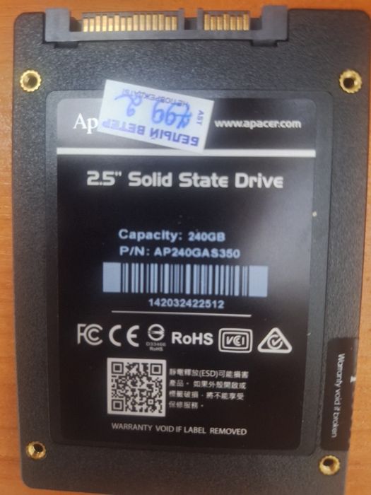 Продам SSD Apacer 240GB