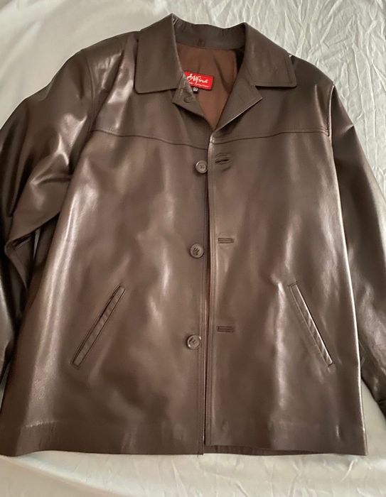 Кожено мъжко сако