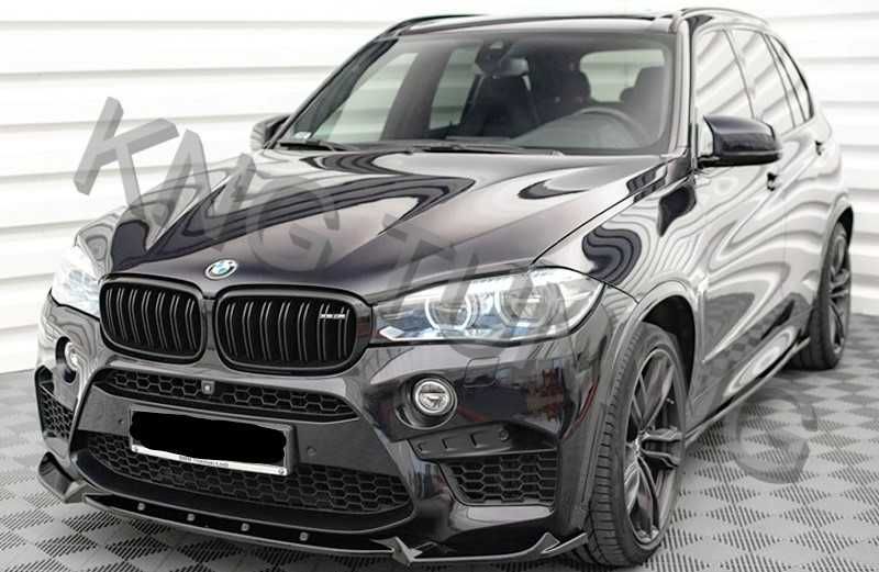 Преден лип спойлер за бмв х5 ф85 х6 ф86 м пакет / bmw x5 f85 x6 f86 lip spoiler m / добавка за предна броня / нож