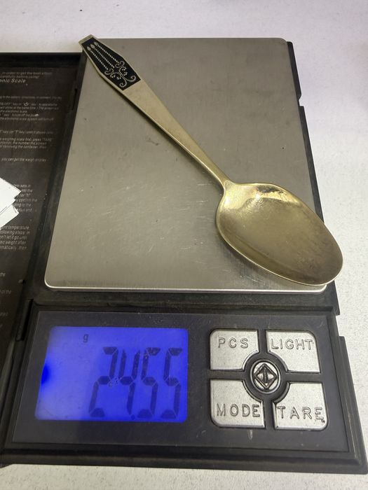 Серебряная ложка Ссср 875 пробы