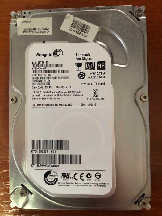Продам Жесткий диск Seagate 500ГБ -- 3000тг