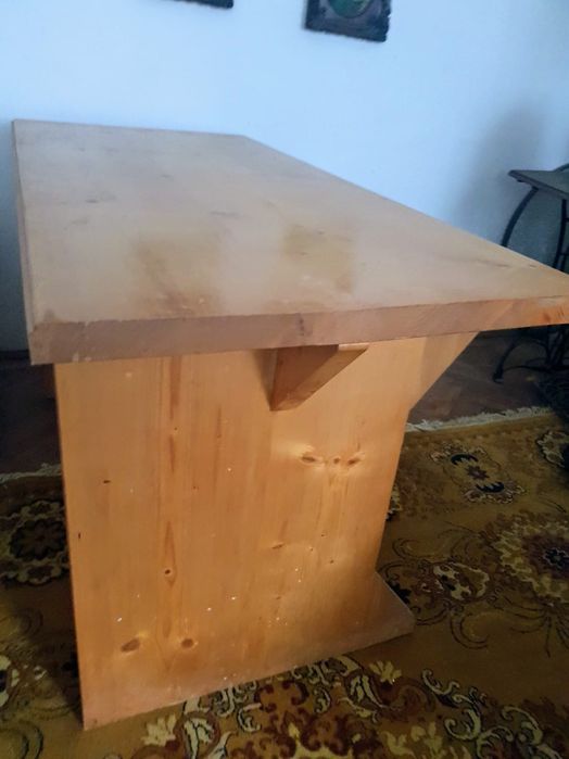 Birou masa lemn natural masiv prelucrate manual