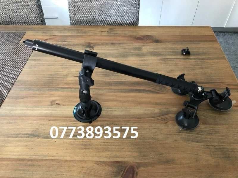 Sistem prindere auto masina pt camera actiune Insta360 X5 X4 X3 Gopro ventuze selfie stick