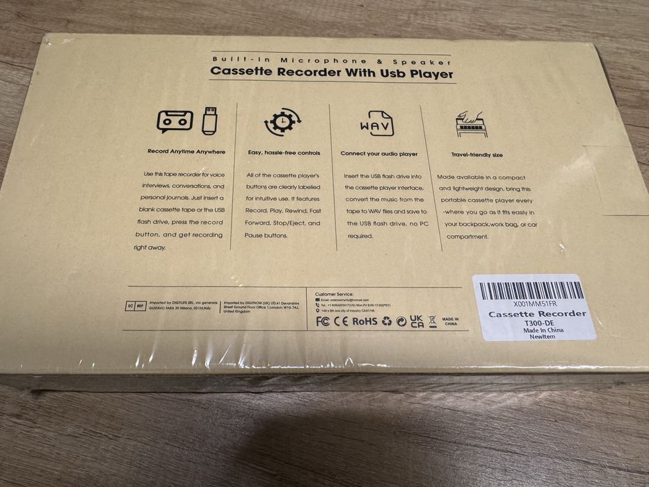 Repotofon cu caseta si stik nou sigilat