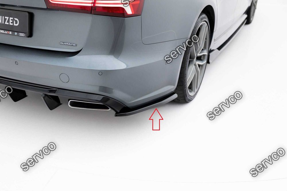 Prelungire splitter bara spate Audi S6 / A6 S-Line / 2014-2017 v24 - Maxton Design