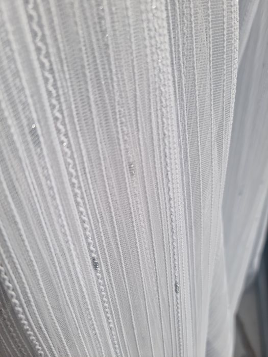 Perdea alba din doua bucăți