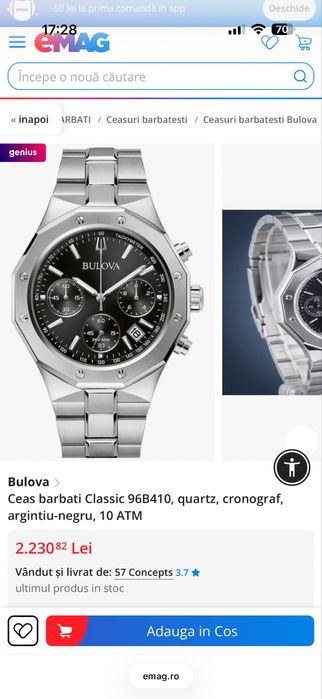 Ceas Bulova Classic 96B410