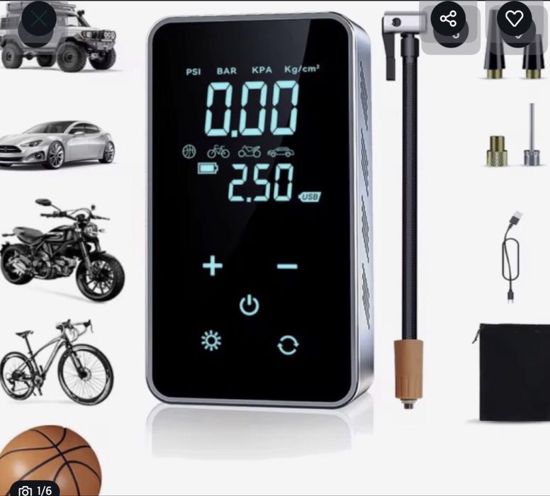 Mini compresor auto/moto wireless portabil .