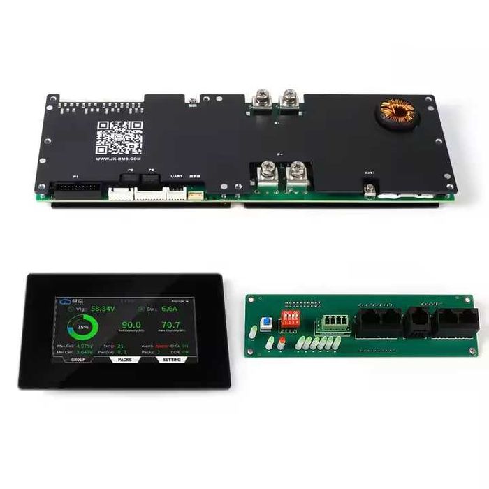 JK BMS 200A JK-PB2A16S20P 4.3 LCD active balance equalizer LiFePO4 БМС