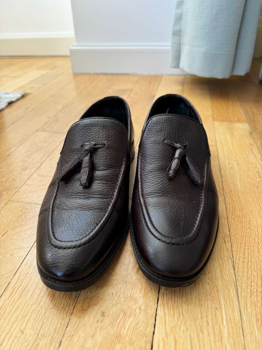 Pantofi Mocasini Damat noi din piele maro marimea 42