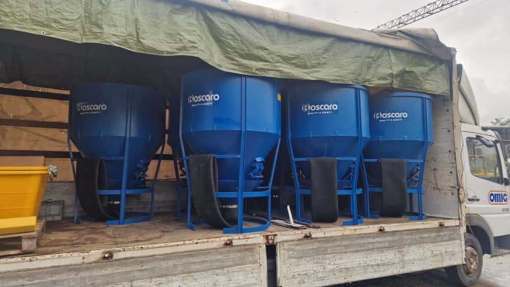 Bena beton 500 litri, bena macara 500 litri