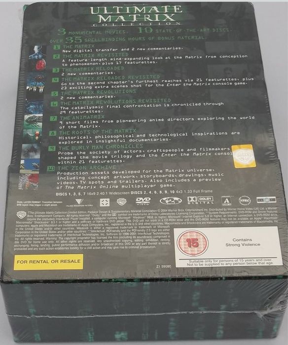 Filme The Ultimate Matrix Collection (10 Disc Box Set) + Renasterea