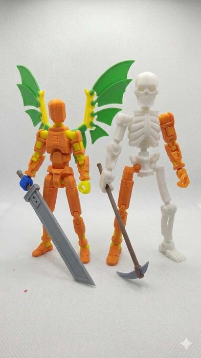 Set 4 Figurine Articulate – Robot, Dragon, Păianjen, Schelet