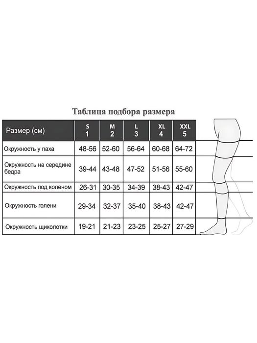Чулки компрессионные антиварикозные, 2 класс компрессии, до бедра