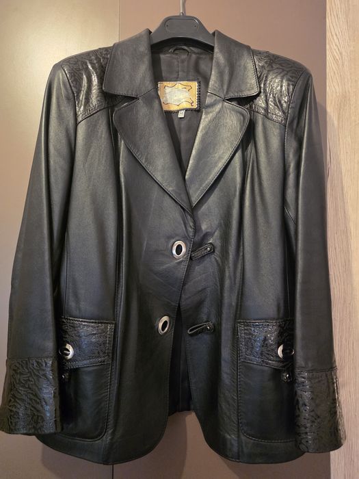 Vesta și sacou piele naturala damă