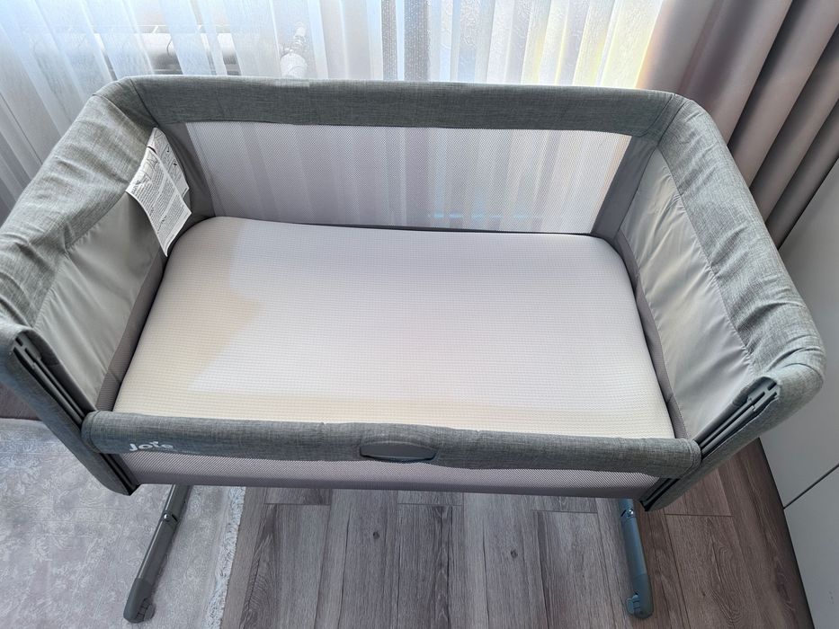 Бебешка кошара Joie - Roomie Glide, Foggy Gray