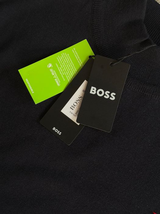 BOSS HUGO BOSS мъжки пуловер тъмно син цвят XXL