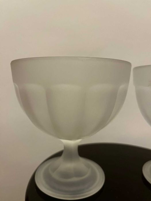 Set doua cupe cristal bizonat germania mari vechi bibelouri bibelou