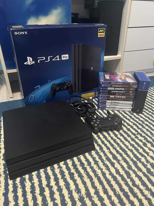 Playstation 4 Pro + 14 Jocuri