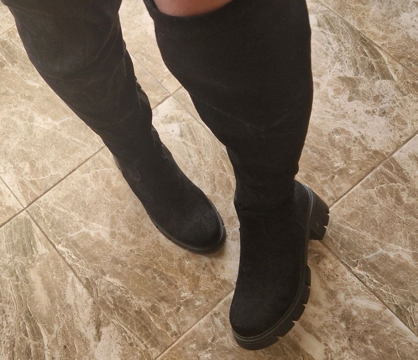 Дамски ботуш велур 37