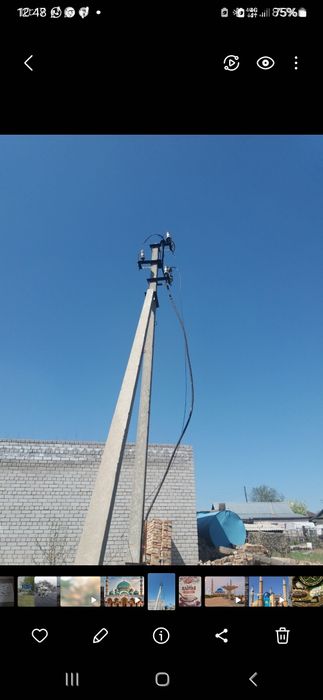 Продам столбы и силовой кабелб