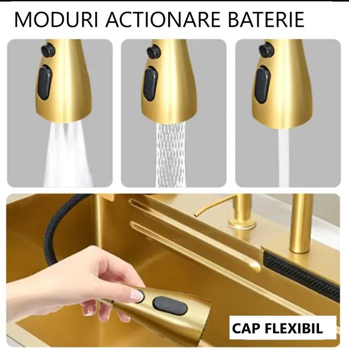 Lichidare Chiuveta bucatarie Gold multifunctii 75x45-TRANSPORT GRATUIT