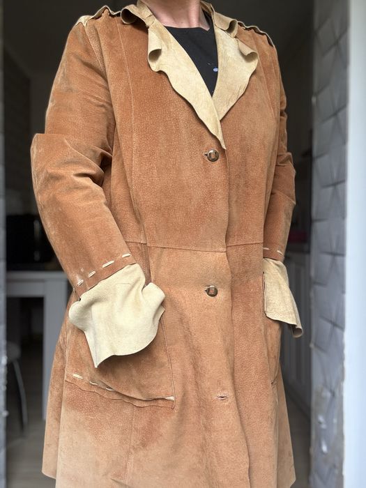 Palton Vintage piele întoarsă
