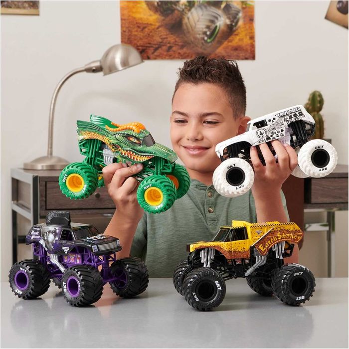 Метална кола Бъги Monster Jam 1:24 2 вида Grave Digger Dragonoid Bakugan