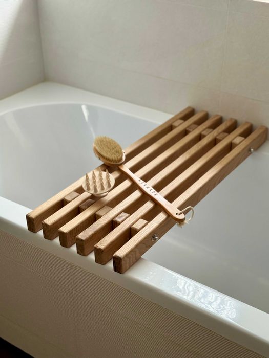Полка за баня, дъб, релакс, дизайн