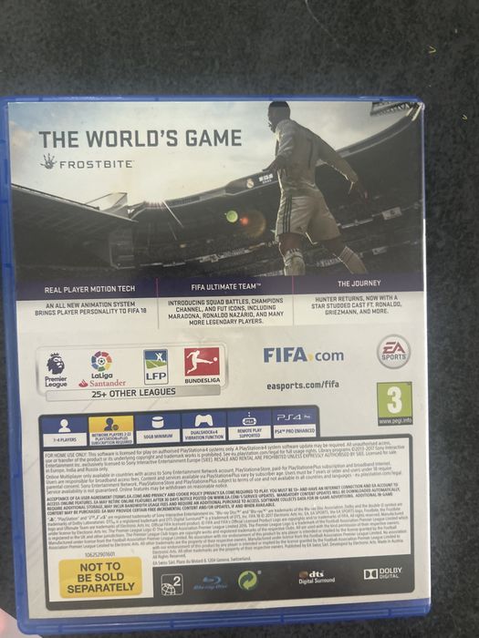 Игра за ps4 Fifa18