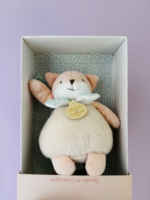Музикална играчка Doudou 20 cm с подаръчна кутия , Les Rikikis Fox