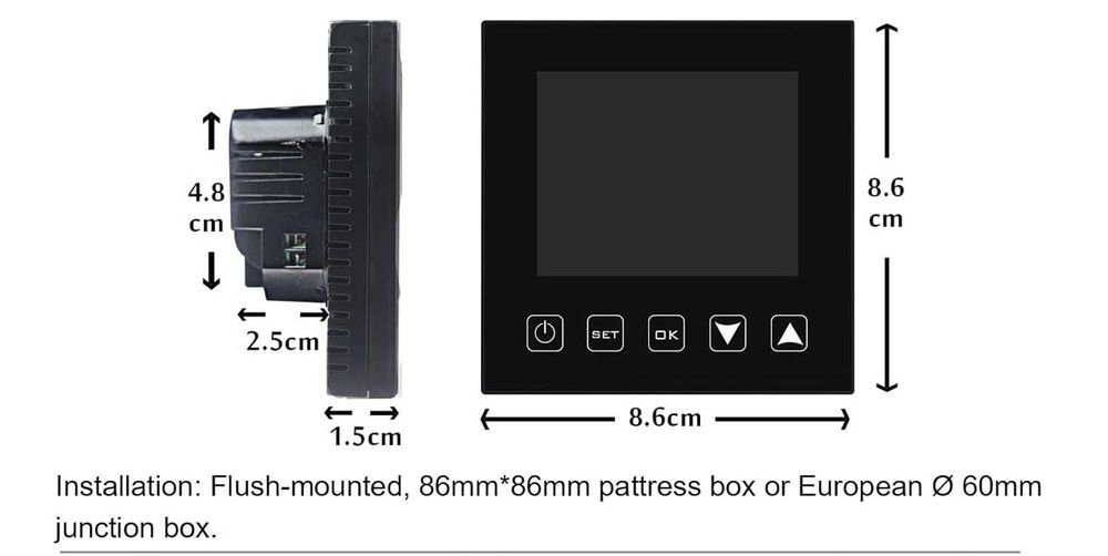 Termostat Inteligent WiFi incalzire in pardoseala/calorifer/boiler
