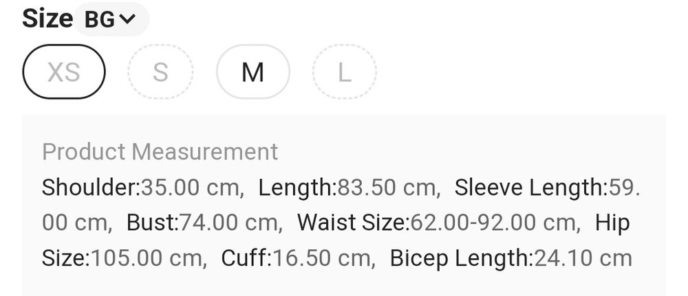 Рокля за Хелуин, ХS