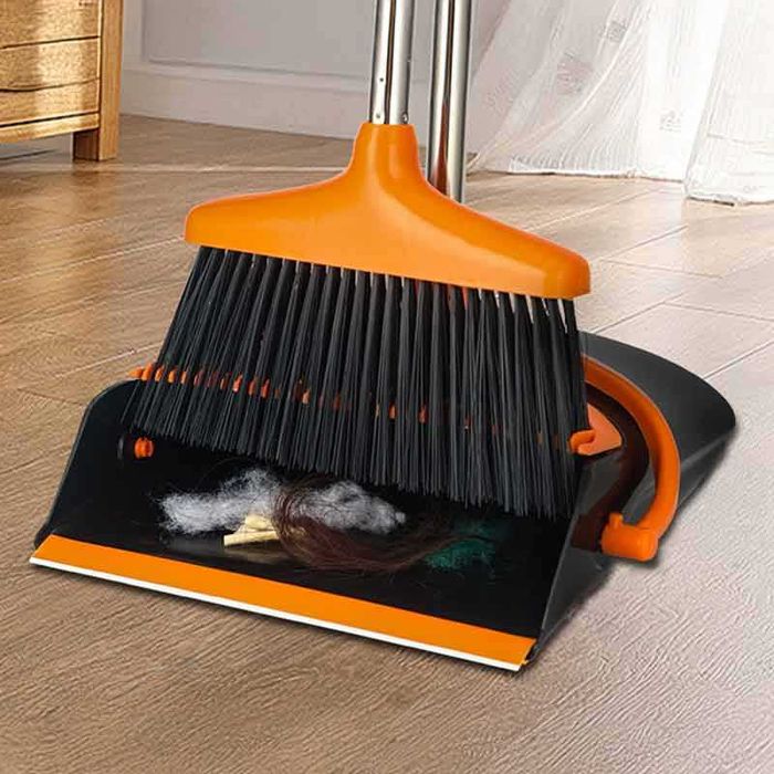 Комплект метла и лопатка 2 в 1 с дълга метална дръжка Lazy Sweeping Kit
