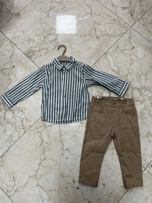 Комплект за момче подарък пухкав елек