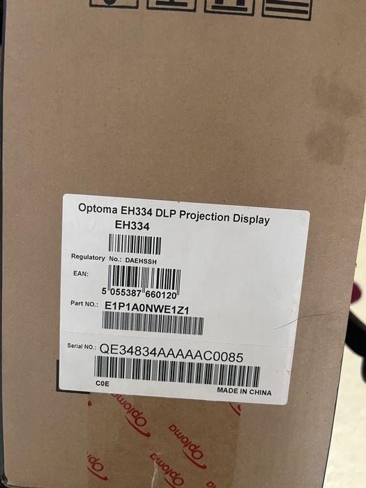Проектор optoma eh334