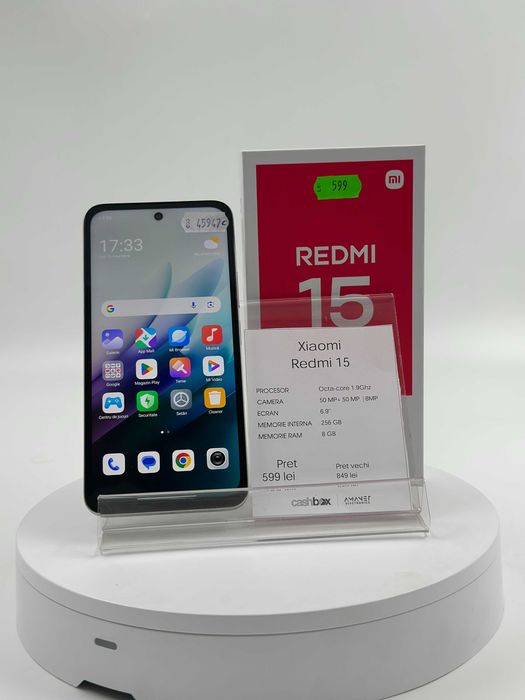 Xiaomi Redmi 15 256GB 8GB RAM Garantie 24 Luni CashBox