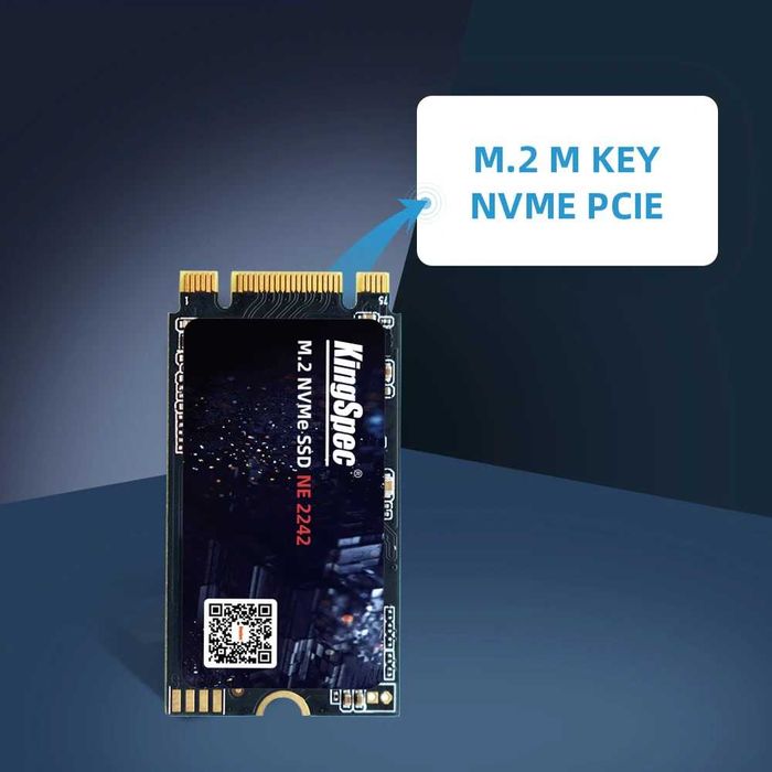 KingSpec 1TB NVME SSD M.2 B+M key 2242 PCIe for Laptop WWAN