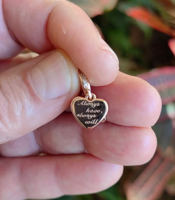 Pandora Талисман висулка Завинаги любов, Пандора в розово злато