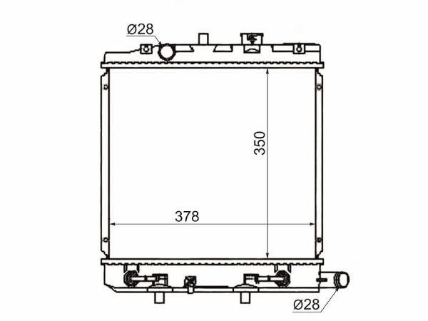 Радиатор  Mazda Demio