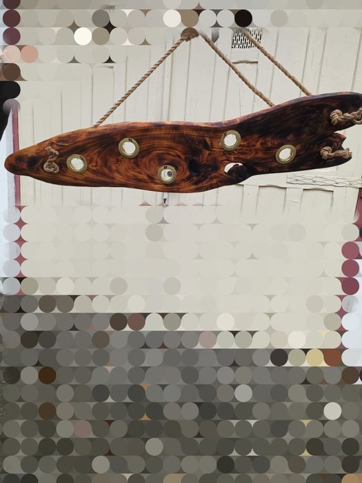 candelabru rustic cu spoturi