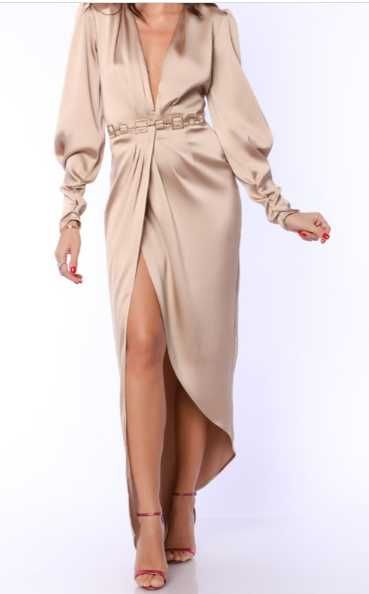 Rochie satin eleganta