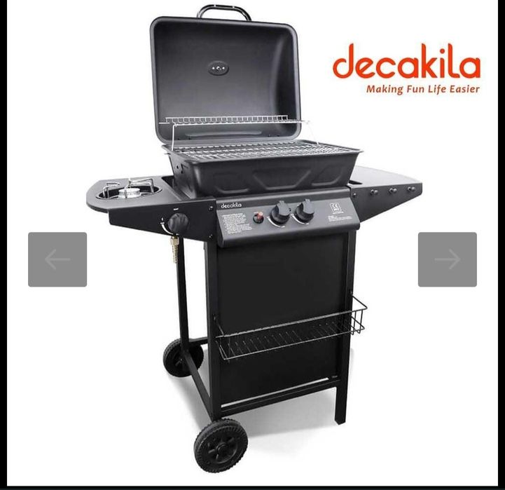 Газово барбекю с котлон, DECAKIL 1брой останалA KMGS005B, 2в1, 8kW