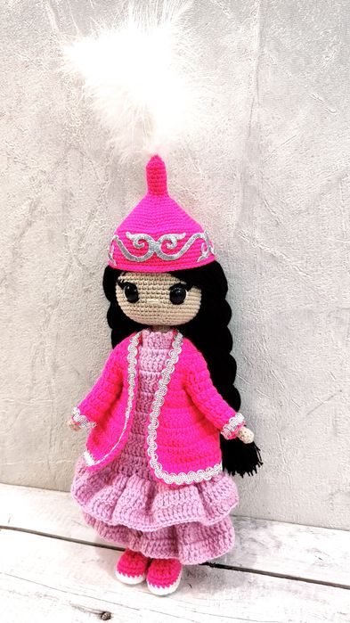 Кукла вязаная Казашка