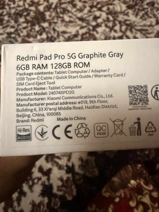 Redmi Pad pro 5G